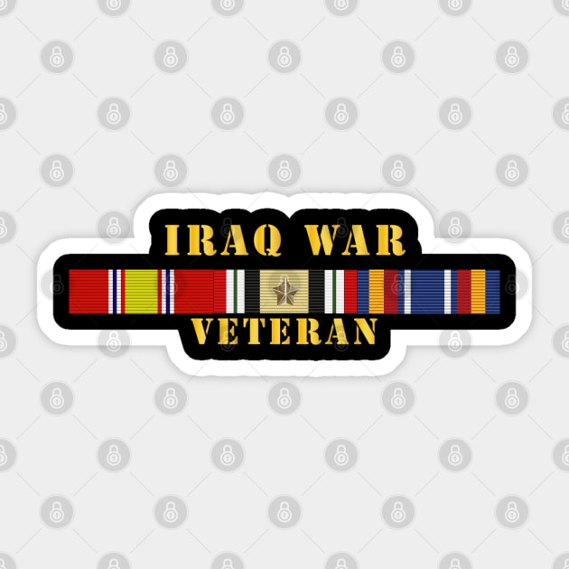 Iraq War Veteran w IRAQ SVC Sticker by twix123844